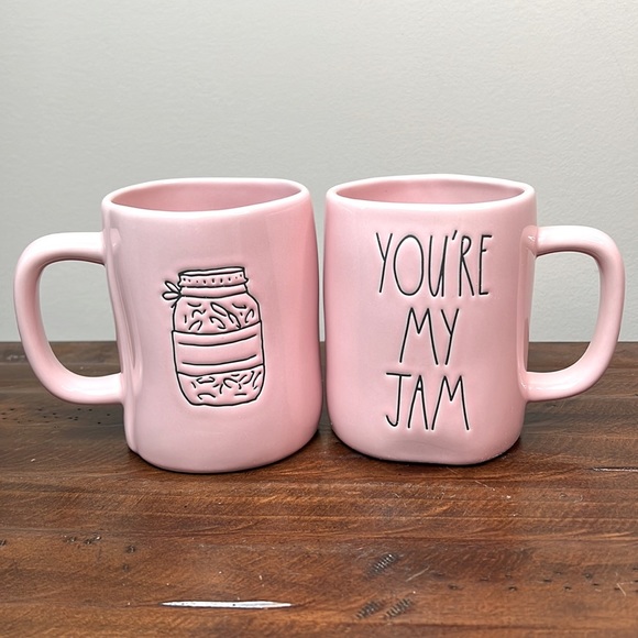 Rae Dunn Other - Rae Dunn “You’re My Jam” Pink Double Sided Mug